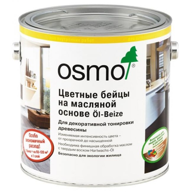 Масло для паркета osmo цветные бейцы 3501 белое ПМ-018 купить в Москве