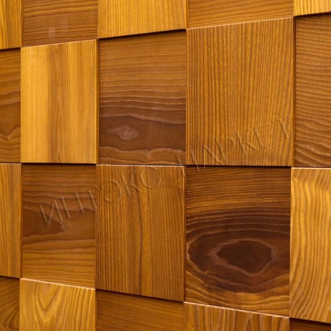 Деревянные стеновые панели 3d мозаика Жуэнвиль