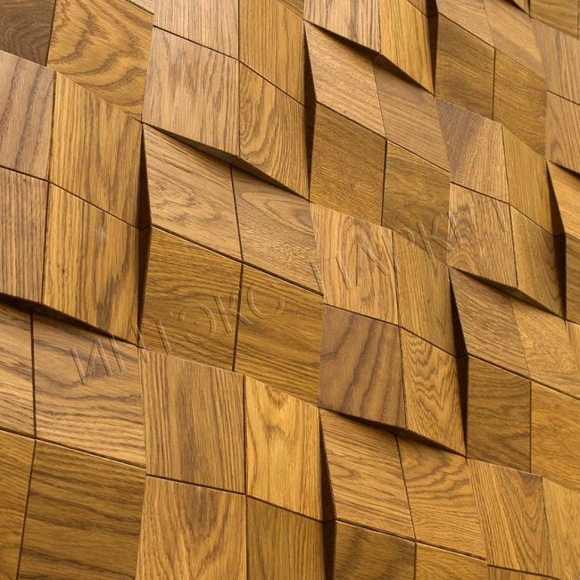 Деревянные стеновые панели 3d мозаика Дэнсон